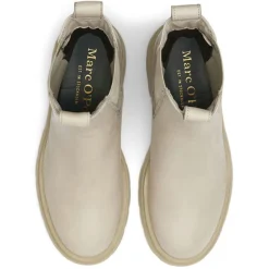 Chelsea Boots en Cuir tige haute beiges-Marc O'Polo Hot