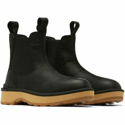 Femme Sorel Bottines^Chelsea boots en Velours de Cuir Hi-Line noires