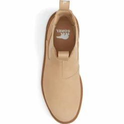 Femme Sorel Bottines^Chelsea boots en Velours de Cuir Hi-Line camel