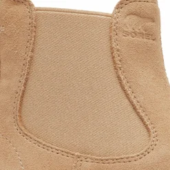 Femme Sorel Bottines^Chelsea boots en Velours de Cuir Hi-Line camel