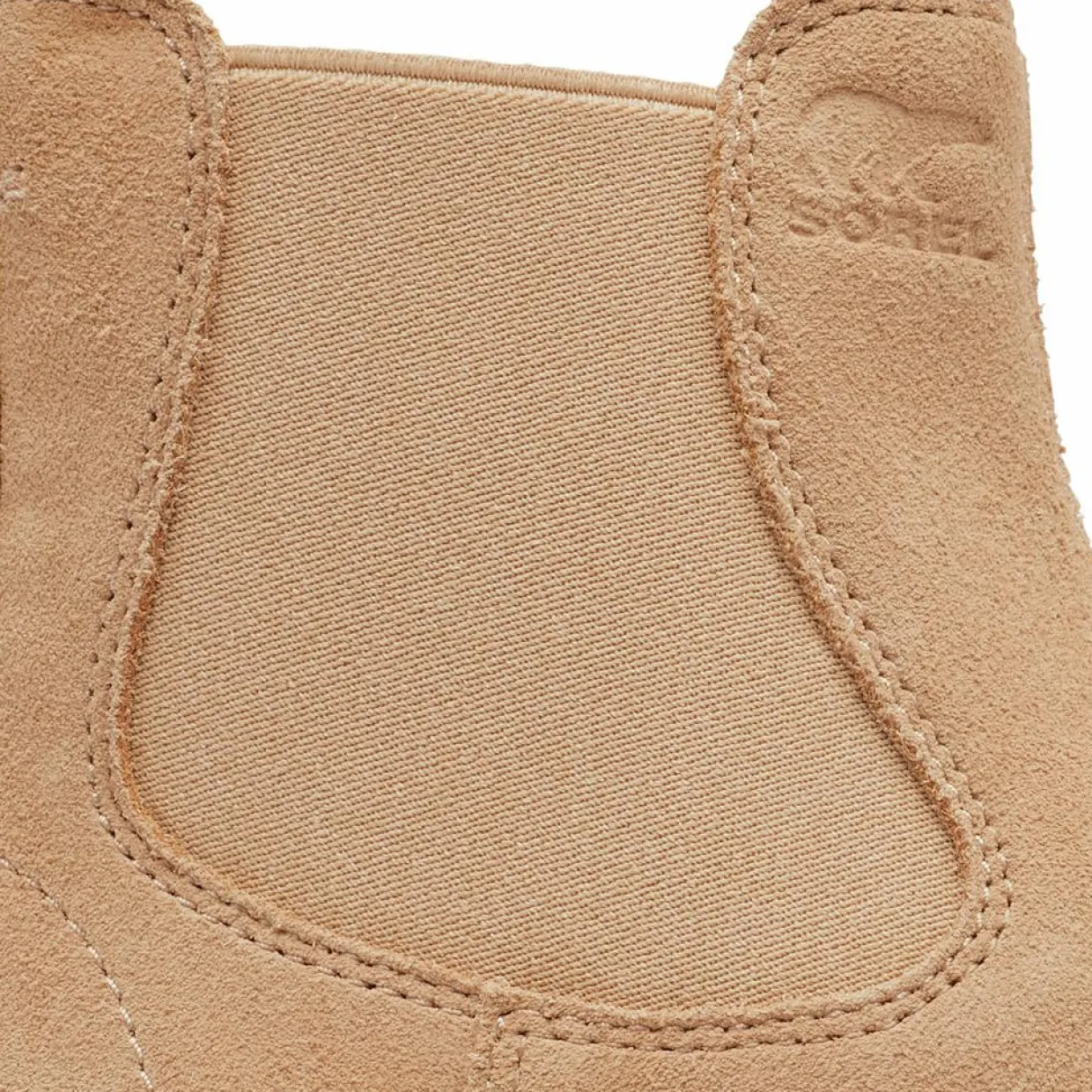 Femme Sorel Bottines^Chelsea boots en Velours de Cuir Hi-Line camel