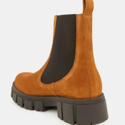 Femme Galeries Lafayette Bottines^Chelsea boots semelle épaisse camel - Talon 4 cm