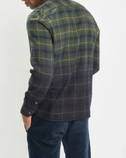 Homme Marc O'Polo Chemises^Chemise à Carreaux Degradé Sl kaki/bleu