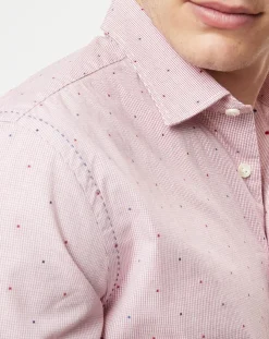 Homme Marc O'Polo Chemises^Chemise à carreaux regular fit rose/blanc