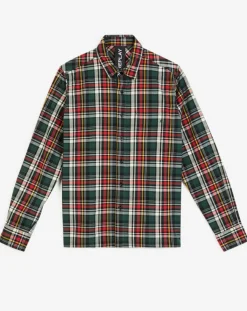 Chemise à carreaux rouge/vert-Replay Discount