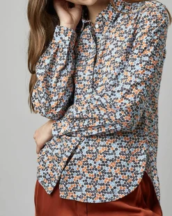 Chemise à Fleurs orange/bleu-Marc O'Polo Best