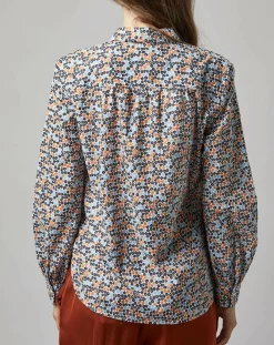 Chemise à Fleurs orange/bleu-Marc O'Polo Best