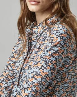 Chemise à Fleurs orange/bleu-Marc O'Polo Best