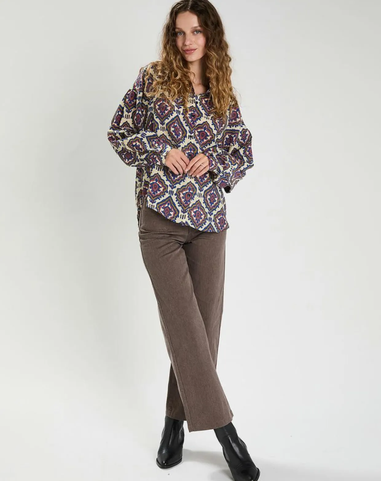 Chemise Inaya multicolore-The Korner Sale