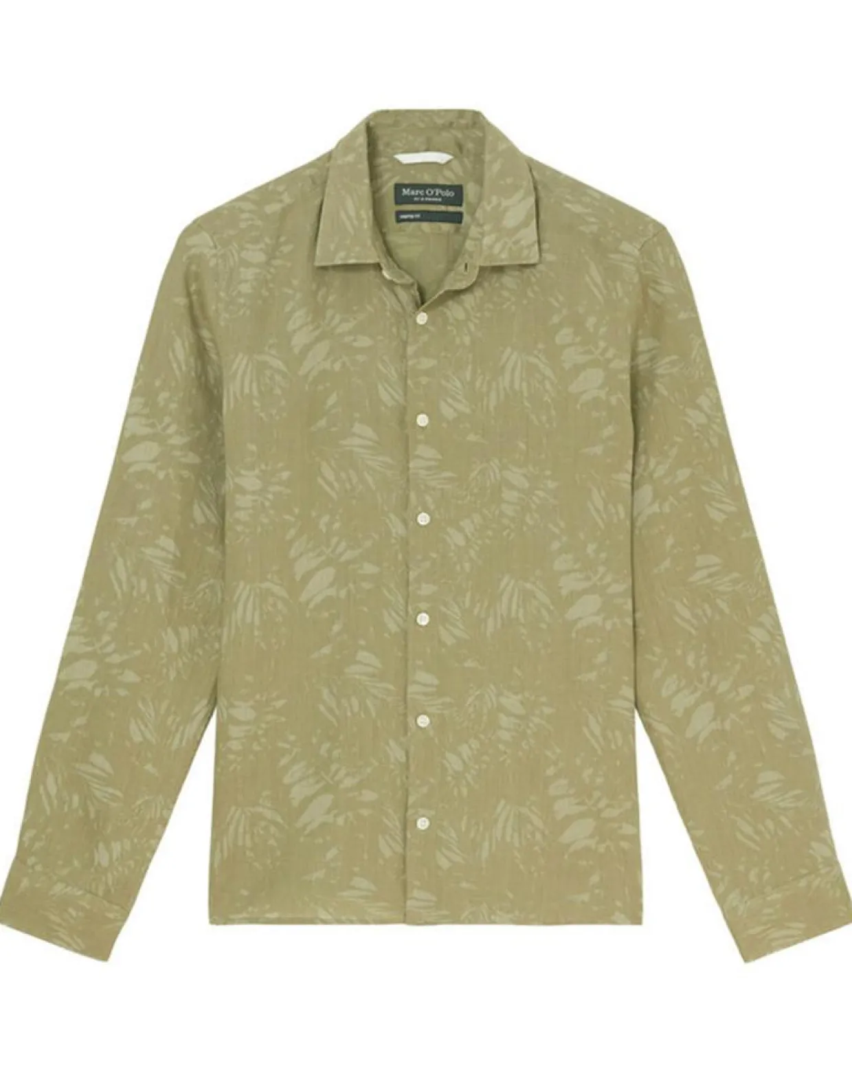 Chemise 100% Lin manches longues Sf kaki clair-Marc O'Polo Hot