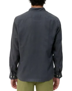 Chemise 100% Lin manches longues Mao Sf bleu marine-Marc O'Polo Outlet