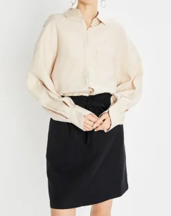 Femme Marc O'Polo Chemises^Chemise 100% Lin manches longues Poche beige