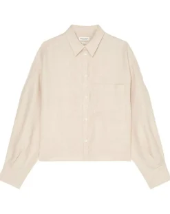 Femme Marc O'Polo Chemises^Chemise 100% Lin manches longues Poche beige