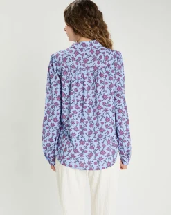 Chemise Paola bleue-The Korner Outlet