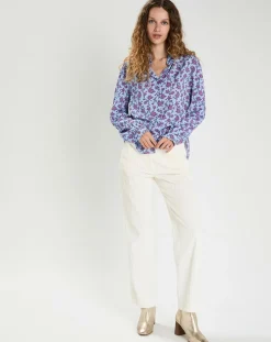 Chemise Paola bleue-The Korner Outlet