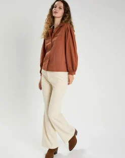Chemise Perrine marron-The Korner Sale