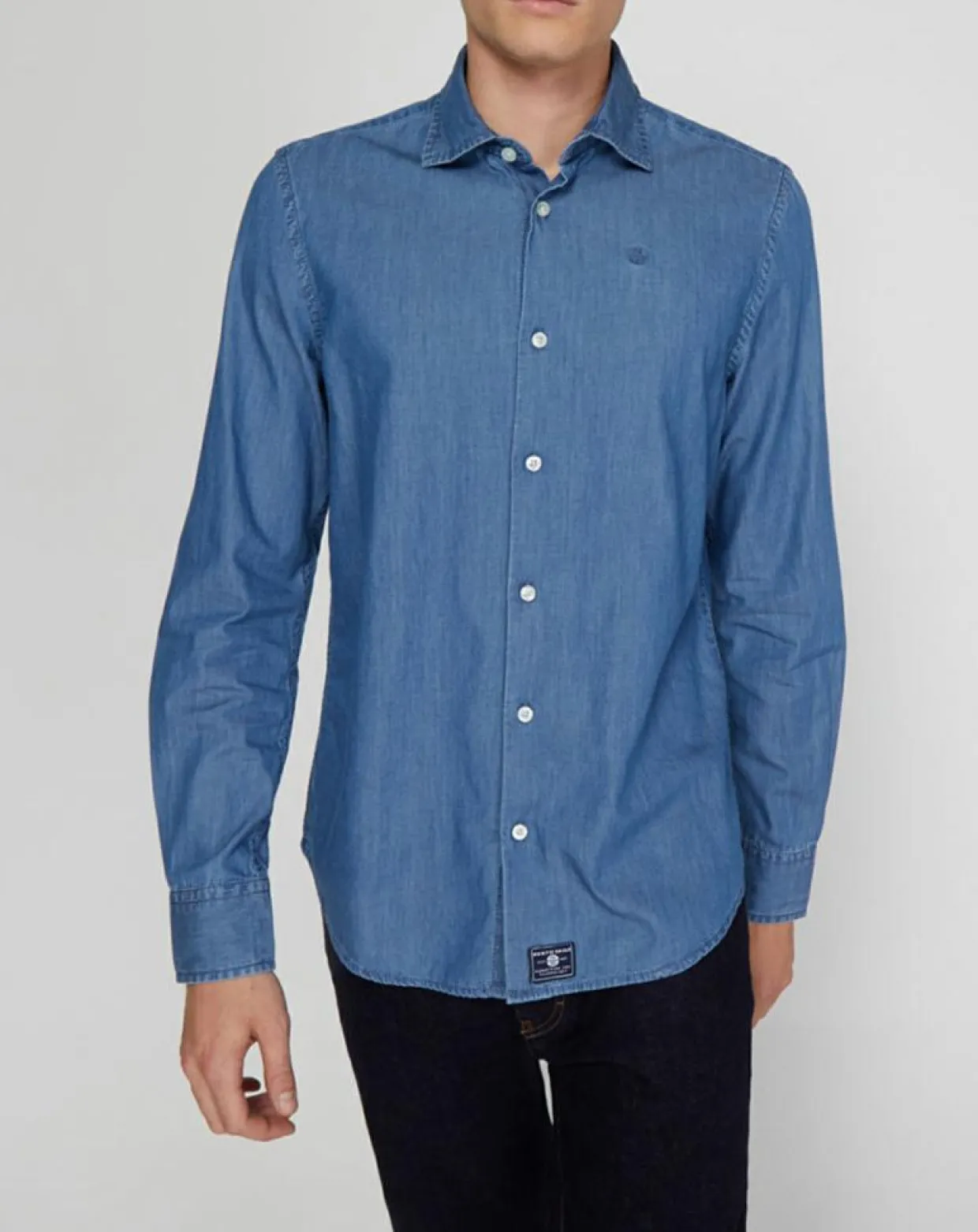 Chemise ajustée chambray bleu denim-North Sails Hot