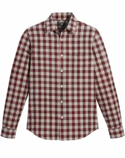 Chemise Alpha Icon Slim Fit à carreaux bleu/rouge-Dockers Discount