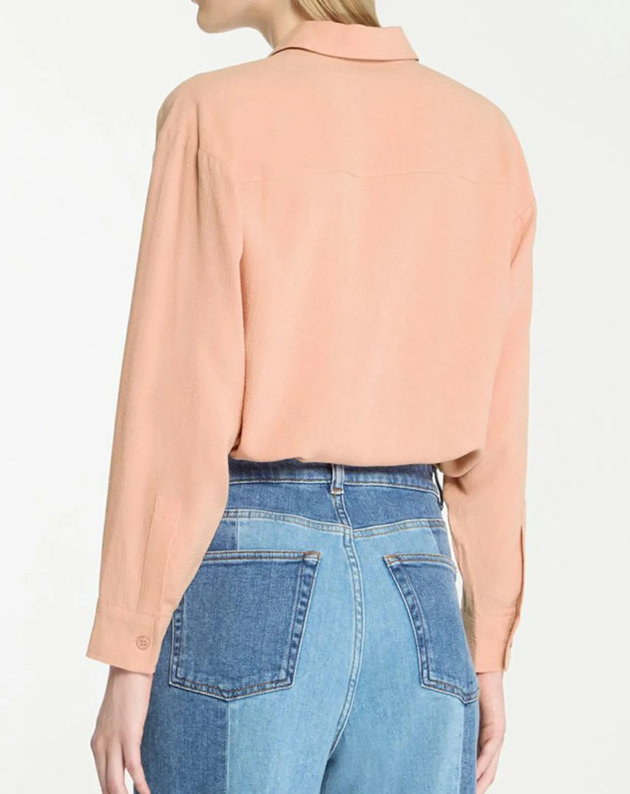 Femme Galeries Lafayette Chemises^Chemise ample en Coton mélangé Paros rayée rose moyen