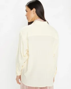 Chemise ample et fluide Paros écrue-Galeries Lafayette