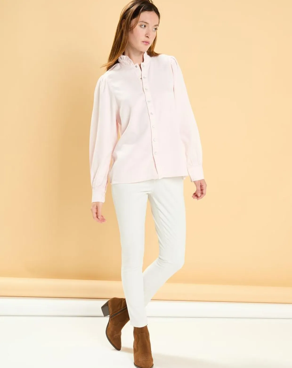 Chemise Arielle rose pâle-Acquaverde Sale