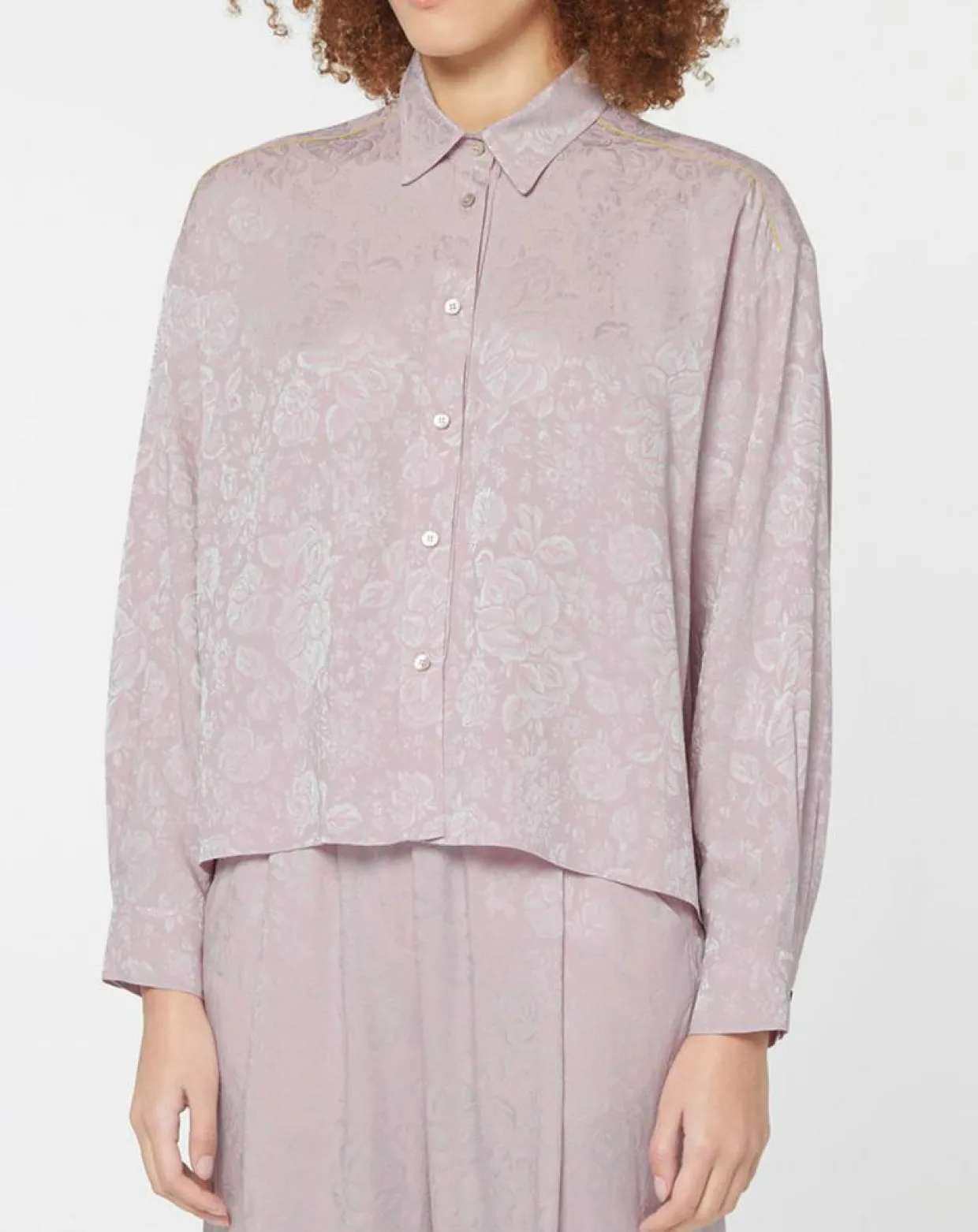 Chemise Boxy Jacquard mauve-Forte forte New