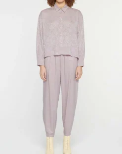 Chemise Boxy Jacquard mauve-Forte forte New