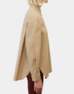 Chemise boyfriend beige-Marc O'Polo