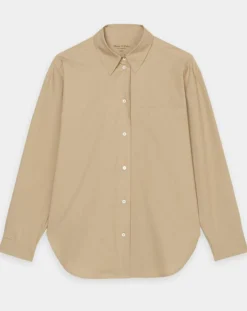 Chemise boyfriend beige-Marc O'Polo