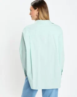 Femme Marc O'Polo Chemises^Chemise boyfriend bleu clair