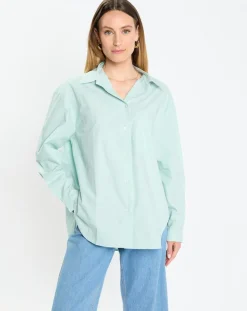 Femme Marc O'Polo Chemises^Chemise boyfriend bleu clair