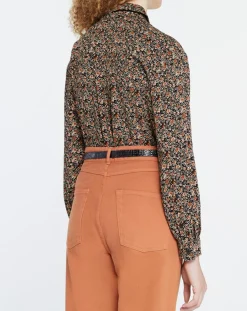 Chemise Camille à fleurs multicolore-Yerse Discount