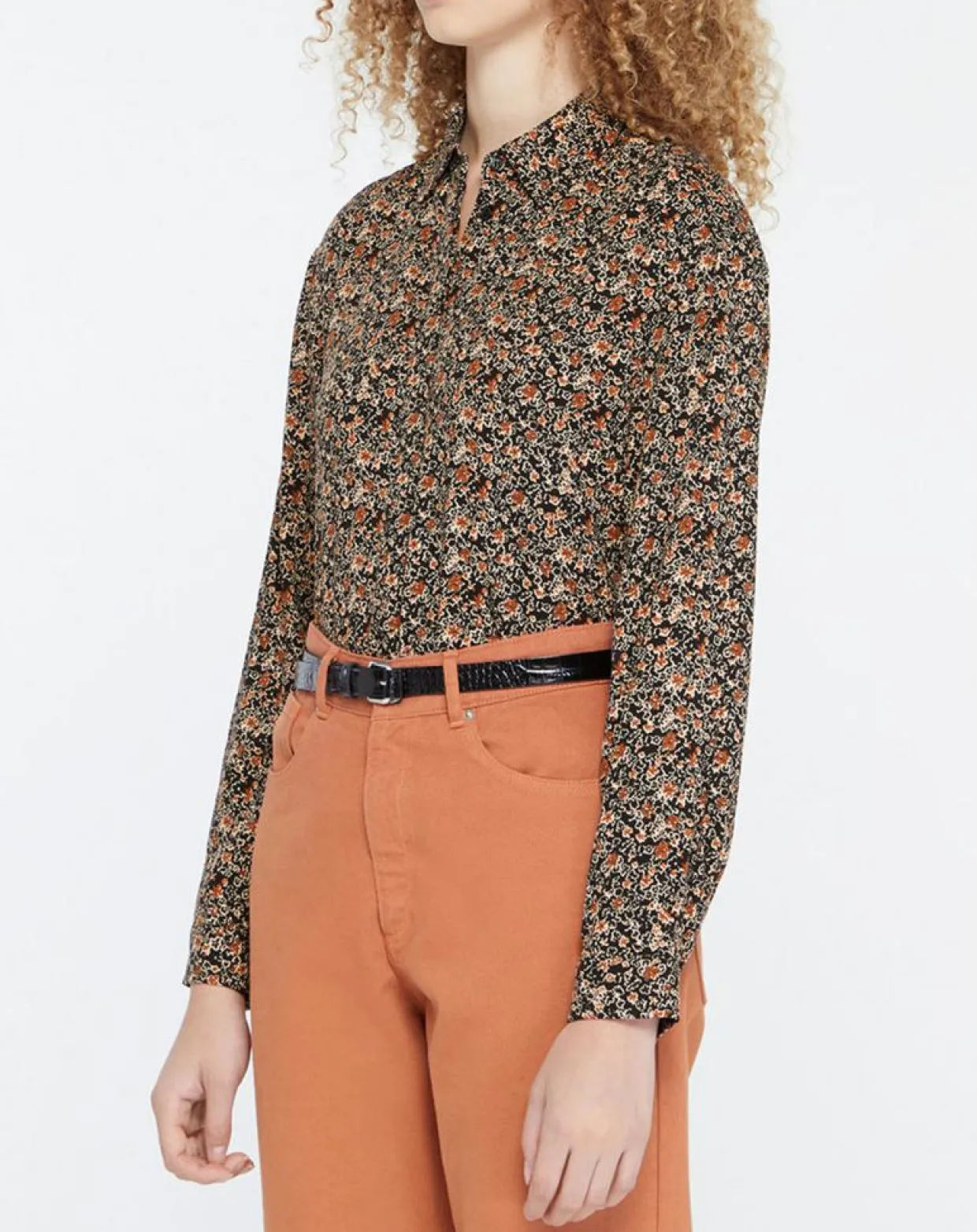 Chemise Camille à fleurs multicolore-Yerse Discount