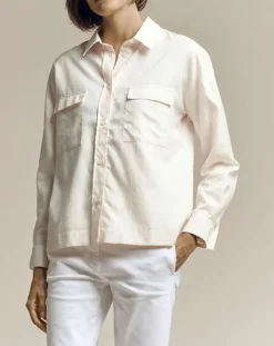 Femme Devernois Chemises^Chemise Canada à petits carreaux rose poudré