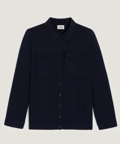 Femme Rodier Chemises^Chemise Cassis poches poitrine bleu nuit