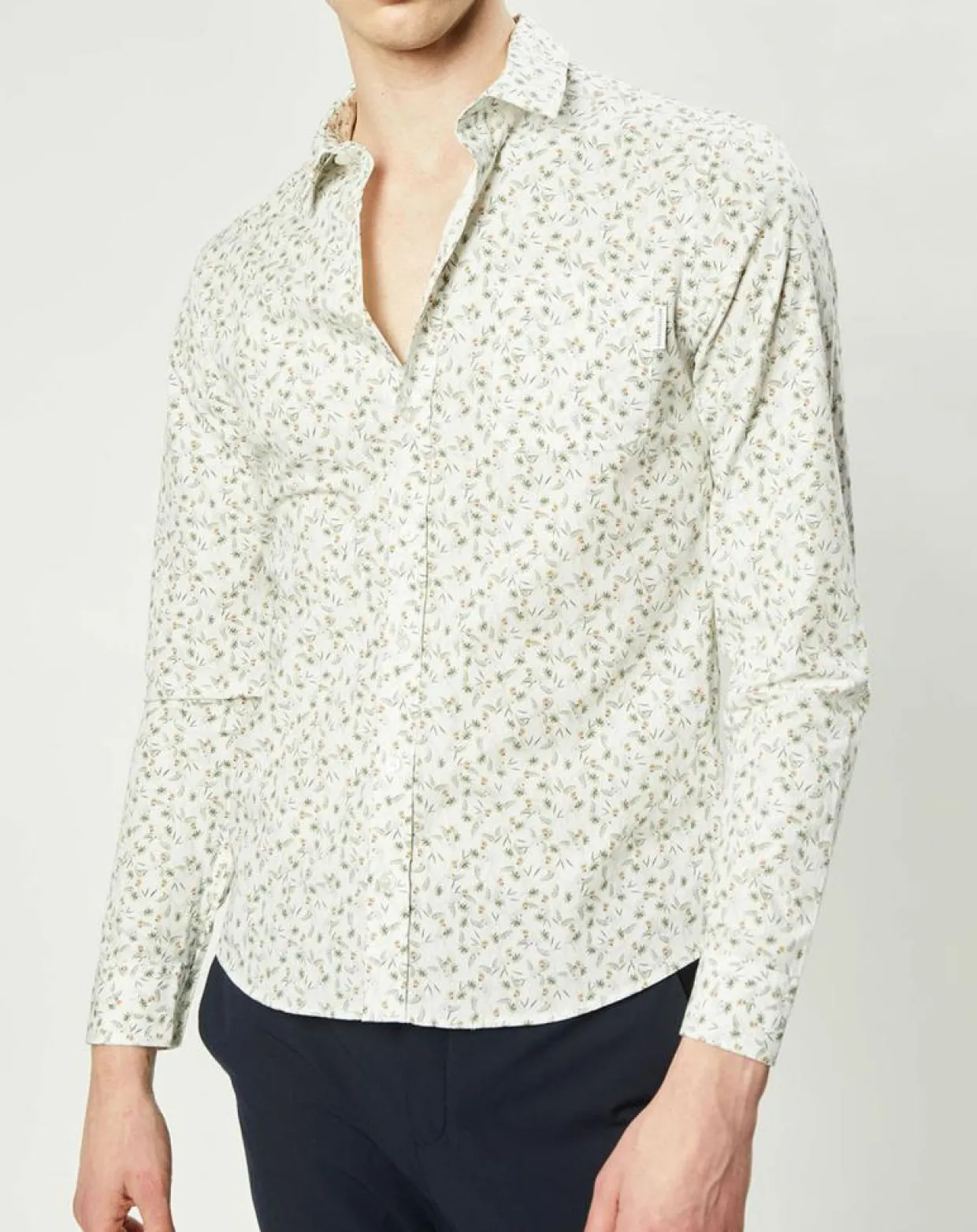 Chemise casual en Popeline Nala imprimée blanc/multicolore-Harris Wilson Outlet