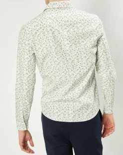 Chemise casual en Popeline Nala imprimée blanc/multicolore-Harris Wilson Outlet