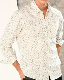 Chemise casual en Popeline Nala imprimée blanc/multicolore-Harris Wilson Outlet