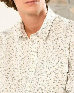 Chemise casual en Popeline Nala imprimée blanc/multicolore-Harris Wilson Outlet