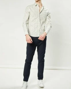 Chemise casual en Popeline Nala imprimée blanc/multicolore-Harris Wilson Outlet
