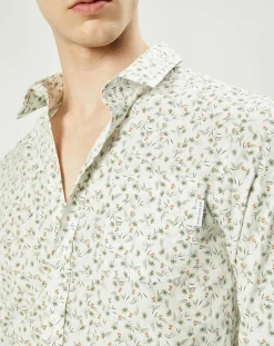 Chemise casual en Popeline Nala imprimée blanc/multicolore-Harris Wilson Outlet