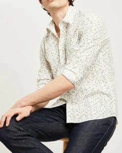 Chemise casual en Popeline Nala imprimée blanc/multicolore-Harris Wilson Outlet