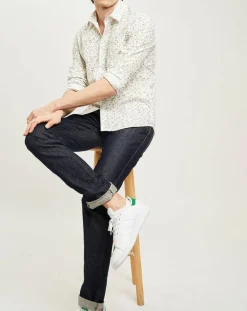 Chemise casual en Popeline Nala imprimée blanc/multicolore-Harris Wilson Outlet