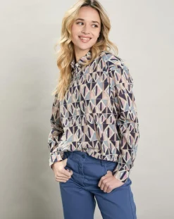 Femme Hartford Chemises^Chemise Charlot imprimée bleue
