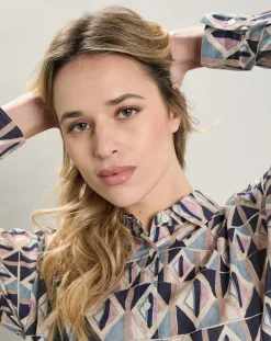 Femme Hartford Chemises^Chemise Charlot imprimée bleue