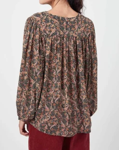 Femme See u Soon Chemises^Chemise Chérimole imprimée noir/marron