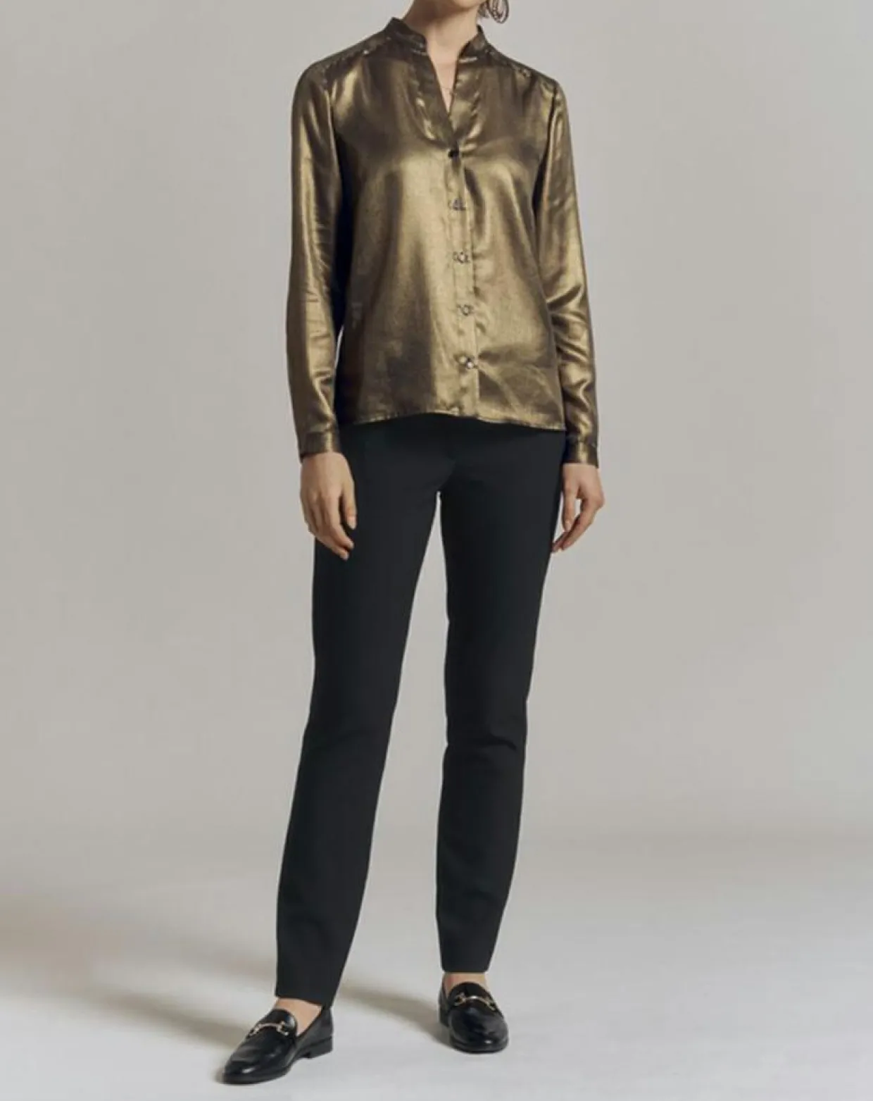 Femme Devernois Chemises^Chemise Christmas dorée