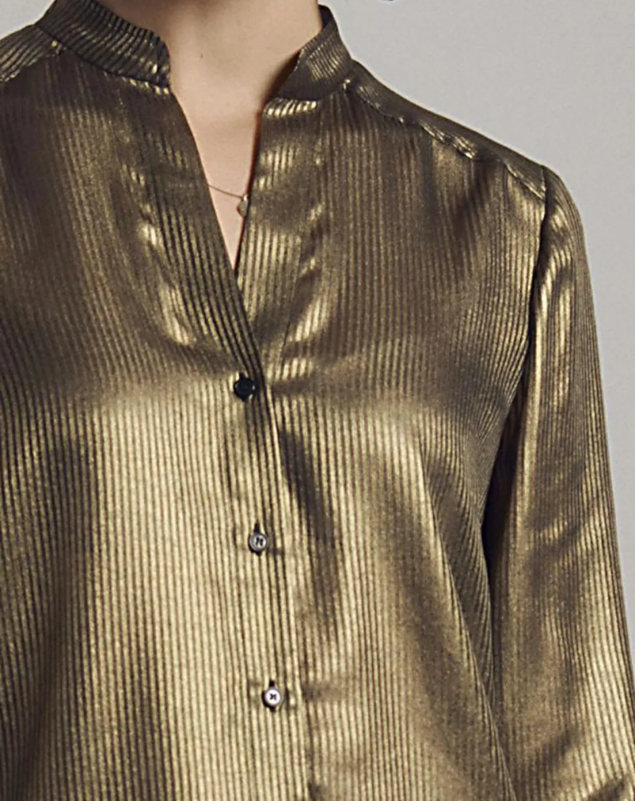 Femme Devernois Chemises^Chemise Christmas dorée