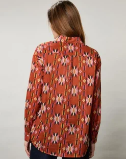 Chemise Cinema imprimée rouge-Hartford Best