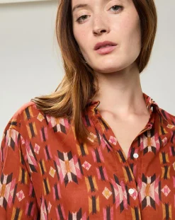 Chemise Cinema imprimée rouge-Hartford Best